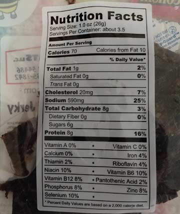 Honey Barbecue Beef Jerky