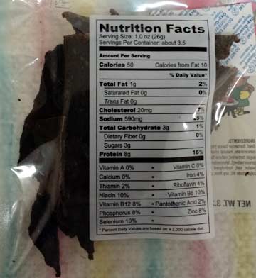 Beef Jerky-Teriyaki Flavor