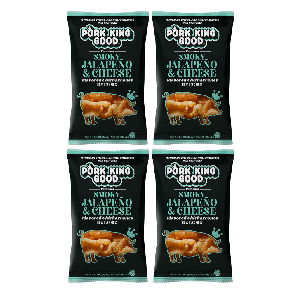 Pork King Good Smoky Jalapeño & Cheese 1.75oz Pork Rinds
