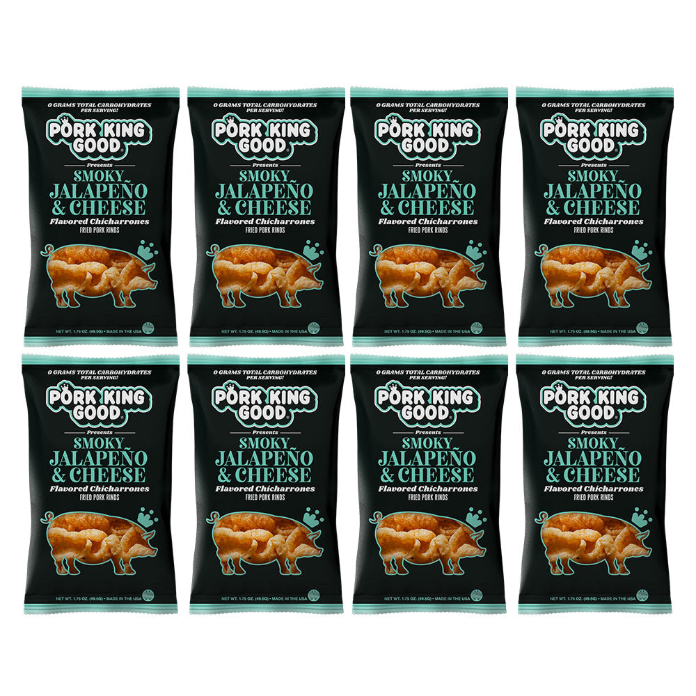 Pork King Good Smoky Jalapeño & Cheese 1.75oz Pork Rinds