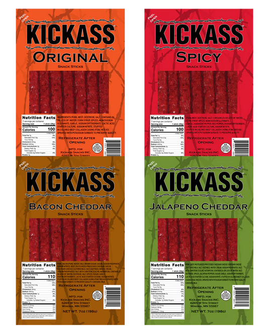 KICKASS 70Z SNACK STICK VARIETY BUNDLE