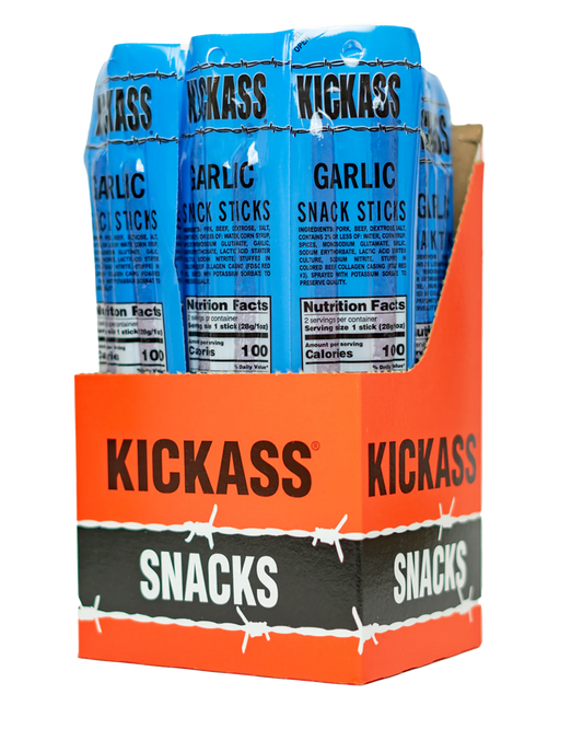 KICKASS GARLIC TWIN PACK SNACK STICKS=16 COUNT