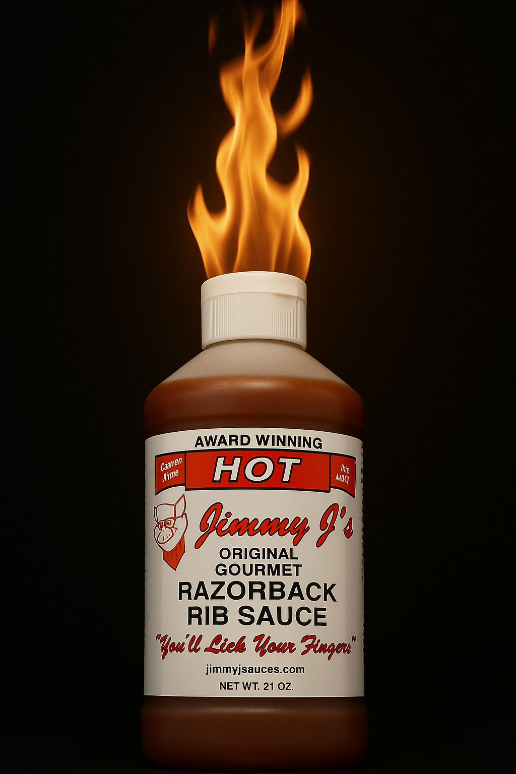 Jimmy J's Hot Award Winning Razorback Rib Sauce