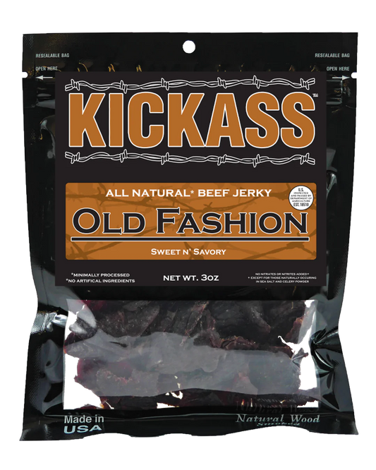 KICKASS ALL NATURAL OLD FASHION BEEF JERKY