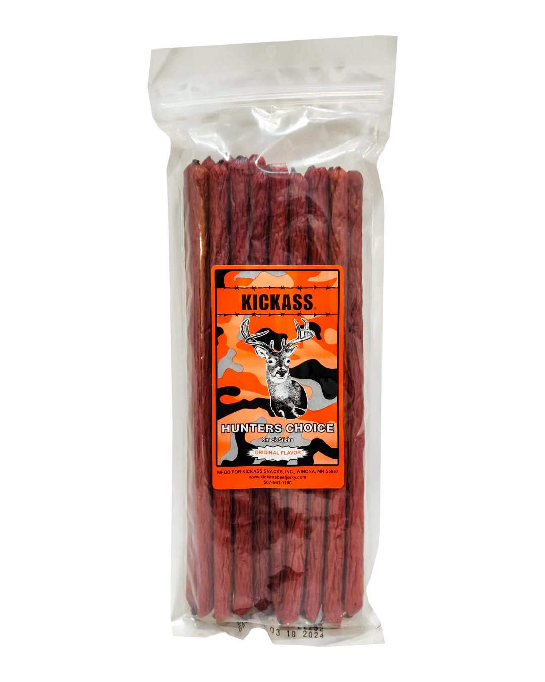 KICKASS HUNTERS CHOICE SNACK STICKS-20 COUNT BAG