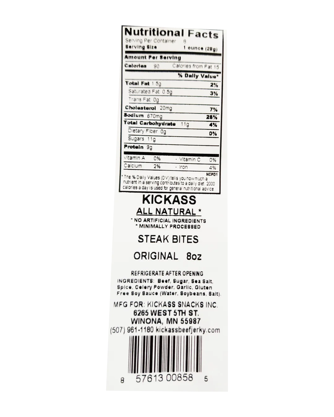 KICKASS ORIGINAL PREMIUM STEAK BITES