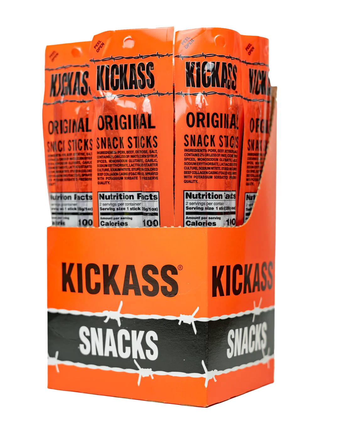 KICKASS ORIGINAL TWIN PACK SNACK STICKS- 16 COUNT