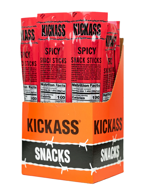 KICKASS SPICY TWIN PACK SNACK STICKS-16 COUNT