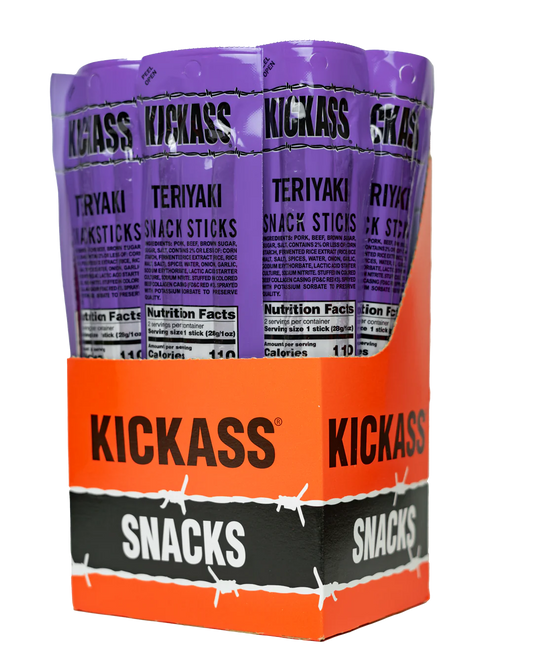 KICKASS TERIYAKI TWIN PACK SNACK STICKS-16 COUNT