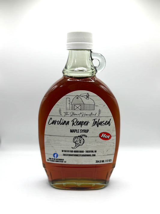Carolina Reaper Infused Maple Syrup 12oz