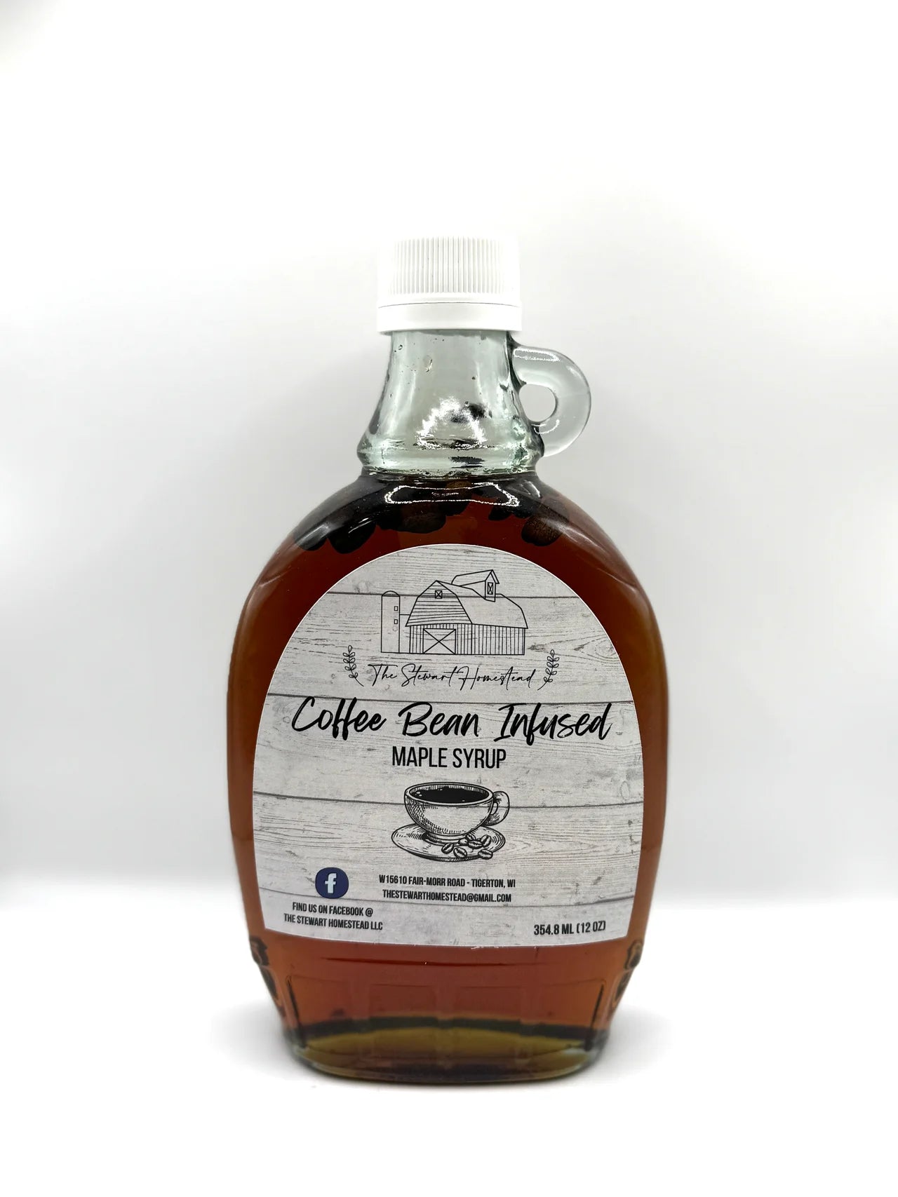 Coffee Bean Infused Maple Syrup 12oz