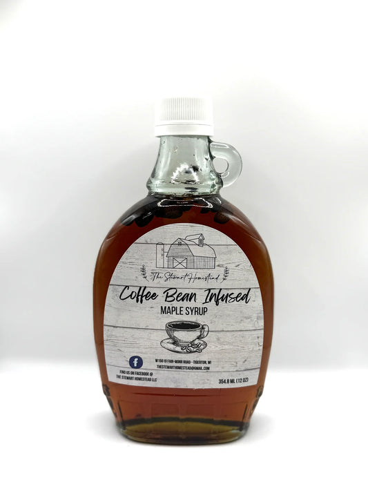 Coffee Bean Infused Maple Syrup 12oz