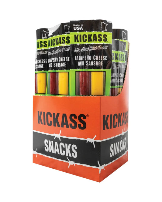 KICKASS JALAPENO CHEESE & SAUSAGE SNACK STICKS 21 COUNT