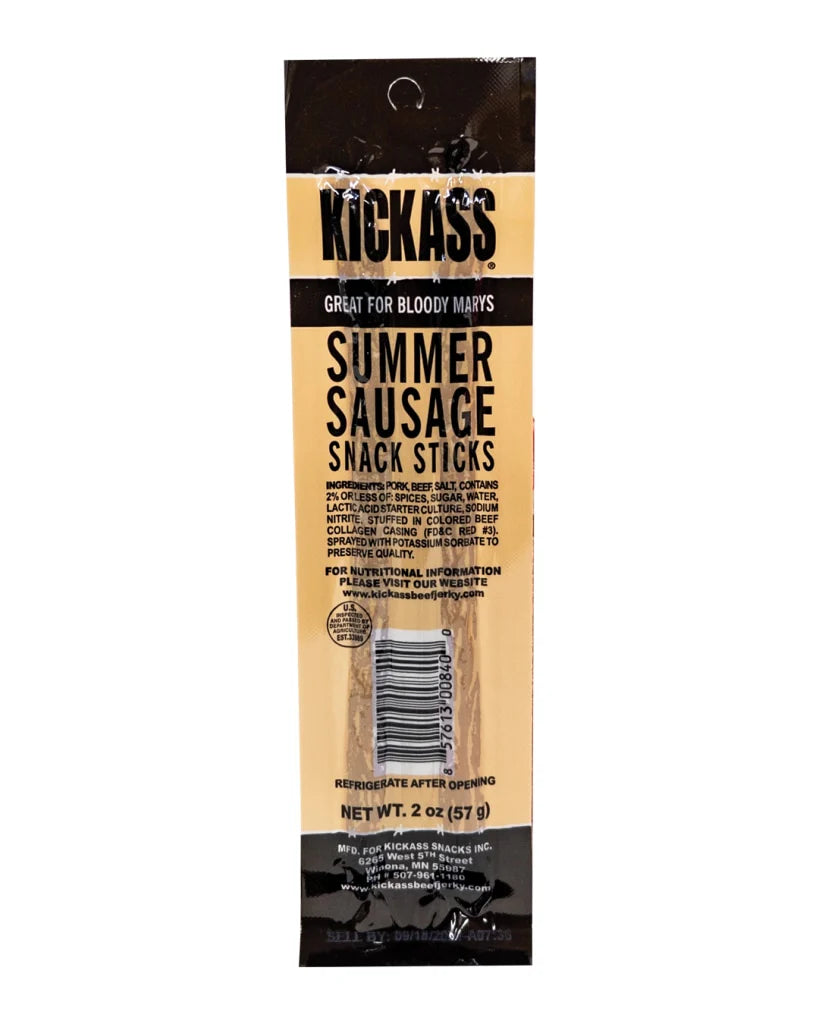 KICKASS SUMMER SAUSAGE TWIN PACK SNACK STICKS-16 COUNT