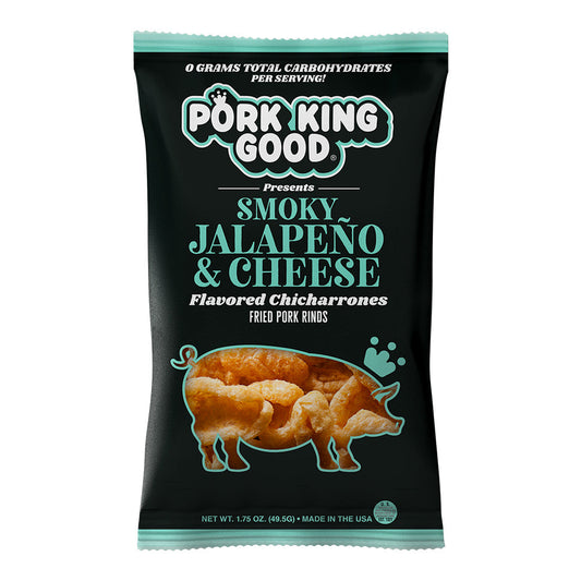 Pork King Good Smoky Jalapeño & Cheese 1.75oz Pork Rinds